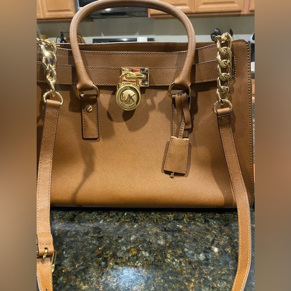 Michael Kors Large Hamilton bag NWT luggage color - Picture 5 of 6